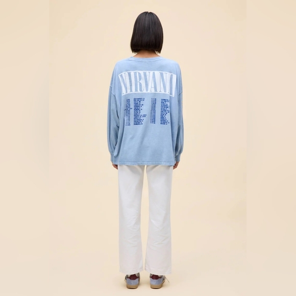 NWT DAYDREAMER NIRVANA 1993 TOUR TEE, ONE SIZE, POWDER ACID WASH - Picture 4 of 7